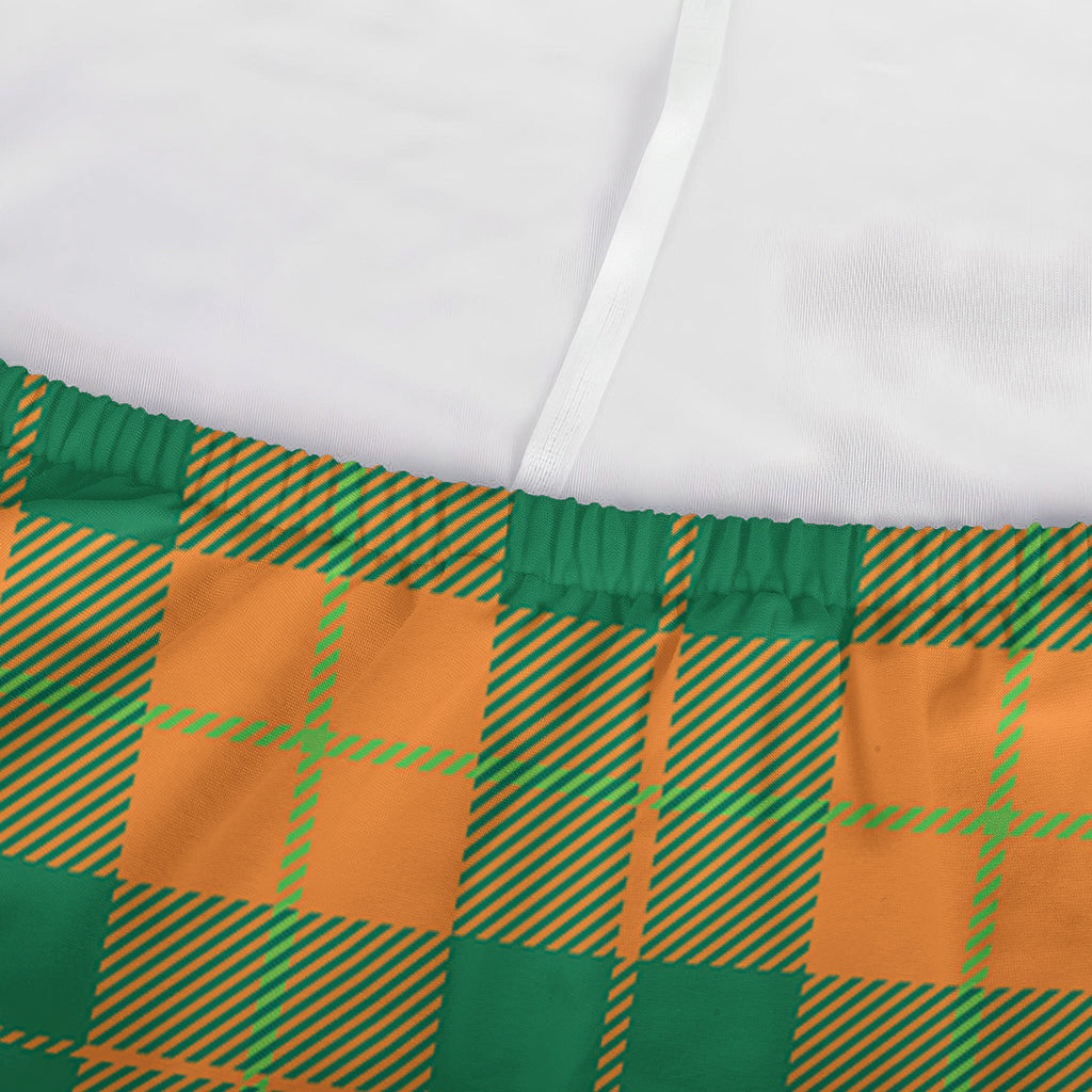 St. Patrick's Day Stewart Plaid Print Sofa Cover
