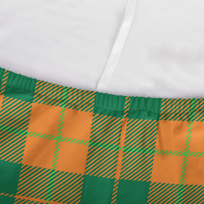 St. Patrick's Day Stewart Plaid Print Sofa Cover