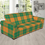 St. Patrick's Day Stewart Plaid Print Sofa Slipcover