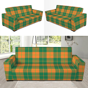 St. Patrick's Day Stewart Plaid Print Sofa Slipcover