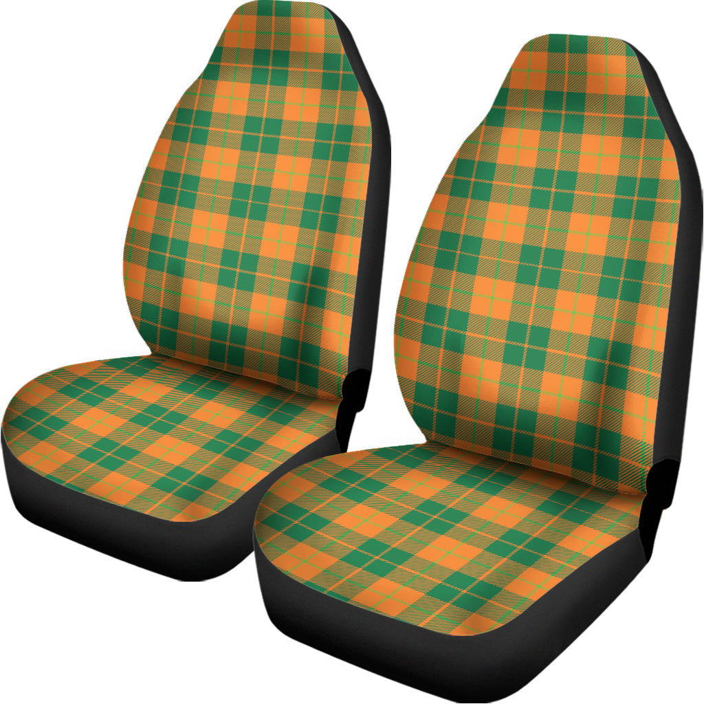 St. Patrick's Day Stewart Plaid Print Universal Fit Car Seat Covers