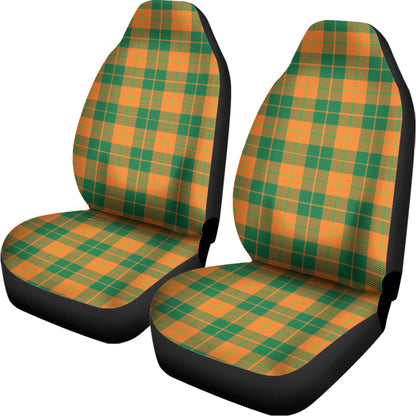 St. Patrick's Day Stewart Plaid Print Universal Fit Car Seat Covers