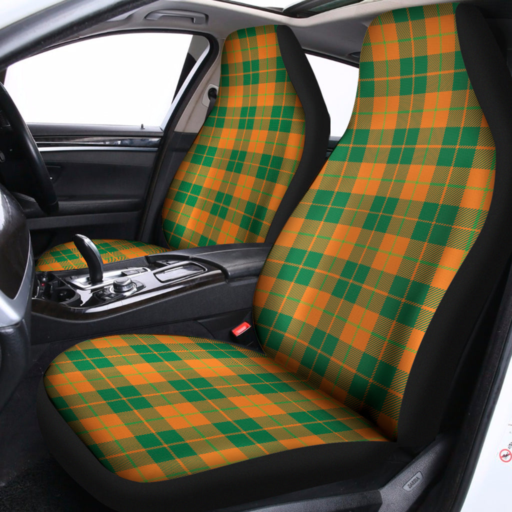 St. Patrick's Day Stewart Plaid Print Universal Fit Car Seat Covers