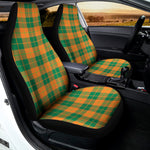 St. Patrick's Day Stewart Plaid Print Universal Fit Car Seat Covers