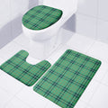 St. Patrick's Day Tartan Pattern Print 3 Piece Bath Mat Set