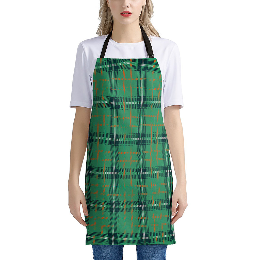 St. Patrick's Day Tartan Pattern Print Apron