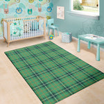 St. Patrick's Day Tartan Pattern Print Area Rug
