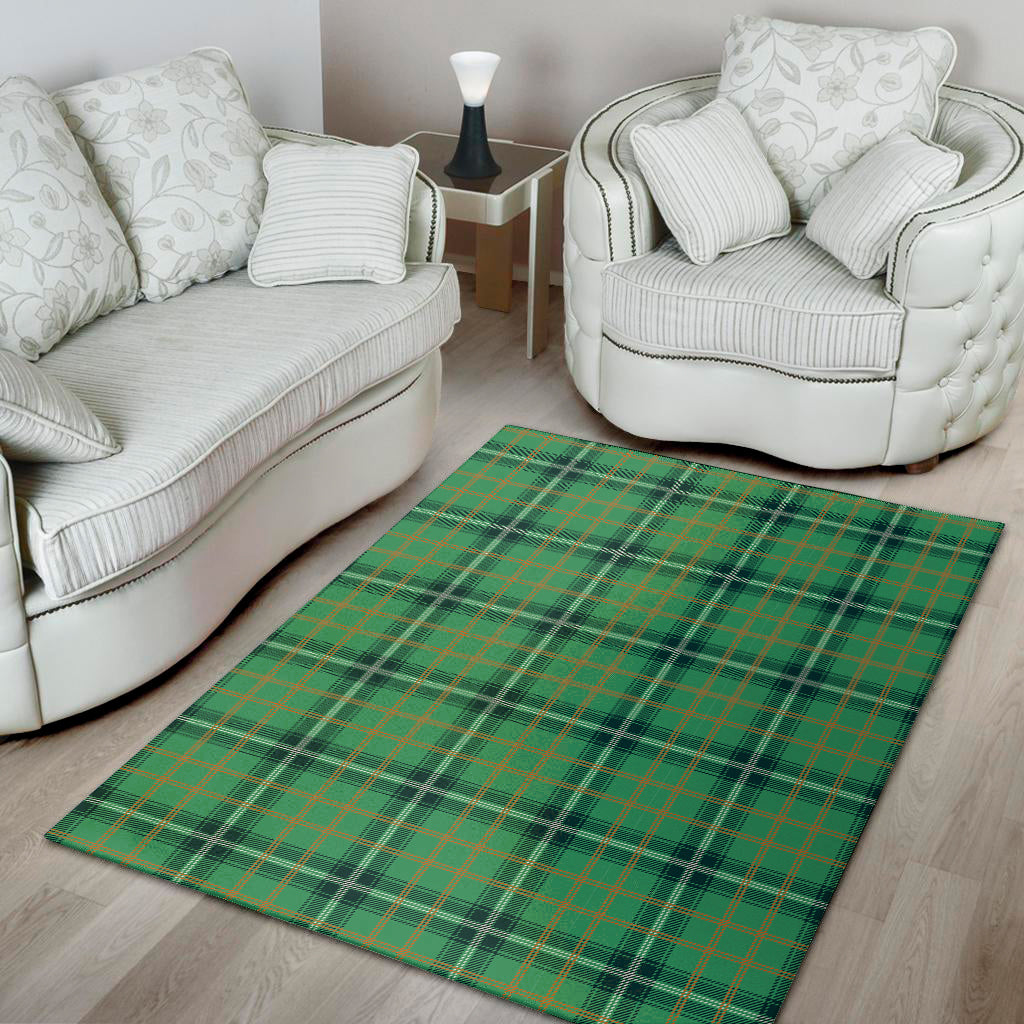 St. Patrick's Day Tartan Pattern Print Area Rug