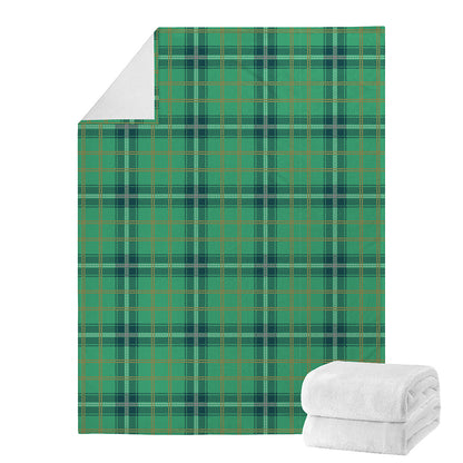 St. Patrick's Day Tartan Pattern Print Blanket