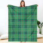 St. Patrick's Day Tartan Pattern Print Blanket