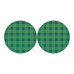 St. Patrick's Day Tartan Pattern Print Car Coasters