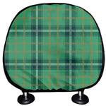 St. Patrick's Day Tartan Pattern Print Car Headrest Covers