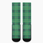 St. Patrick's Day Tartan Pattern Print Crew Socks