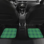St. Patrick's Day Tartan Pattern Print Front and Back Car Floor Mats