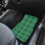 St. Patrick's Day Tartan Pattern Print Front and Back Car Floor Mats