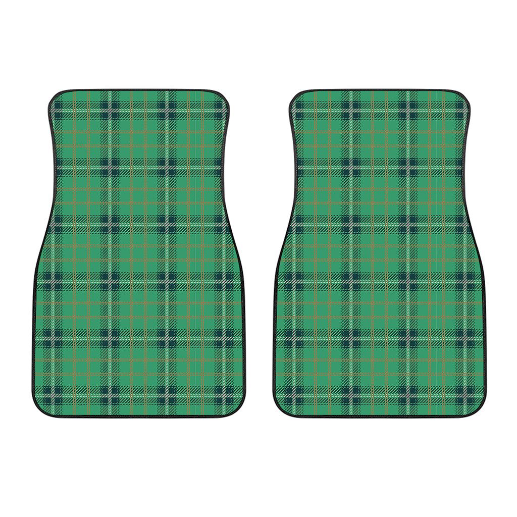St. Patrick's Day Tartan Pattern Print Front Car Floor Mats