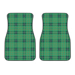 St. Patrick's Day Tartan Pattern Print Front Car Floor Mats
