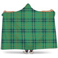 St. Patrick's Day Tartan Pattern Print Hooded Blanket