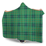 St. Patrick's Day Tartan Pattern Print Hooded Blanket