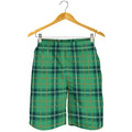 St. Patrick's Day Tartan Pattern Print Men's Shorts