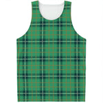 St. Patrick's Day Tartan Pattern Print Men's Tank Top