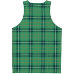 St. Patrick's Day Tartan Pattern Print Men's Tank Top