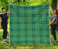 St. Patrick's Day Tartan Pattern Print Quilt