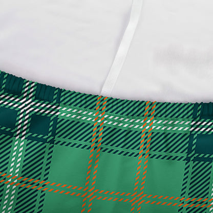 St. Patrick's Day Tartan Pattern Print Sofa Cover