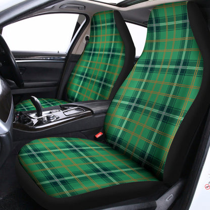 St. Patrick's Day Tartan Pattern Print Universal Fit Car Seat Covers