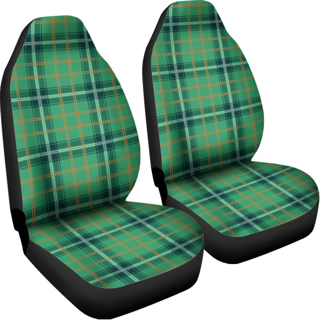 St. Patrick's Day Tartan Pattern Print Universal Fit Car Seat Covers