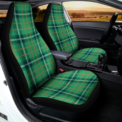 St. Patrick's Day Tartan Pattern Print Universal Fit Car Seat Covers