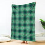 St. Patrick's Day Tartan Print Blanket