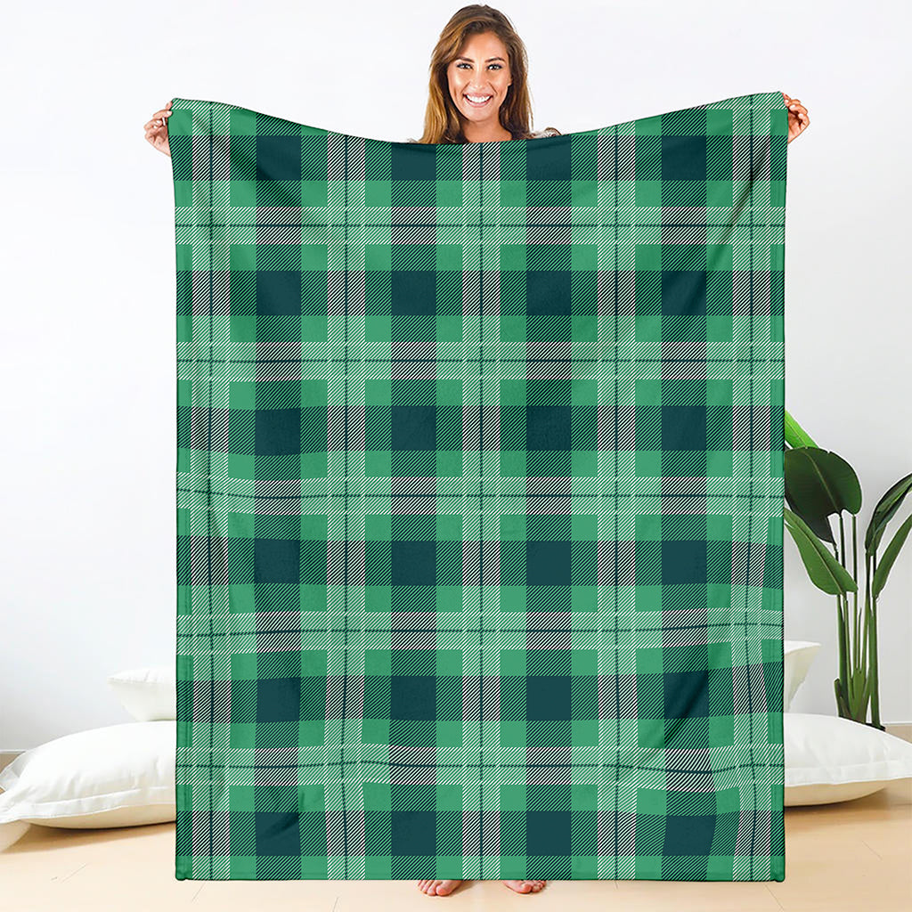 St. Patrick's Day Tartan Print Blanket