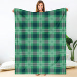 St. Patrick's Day Tartan Print Blanket