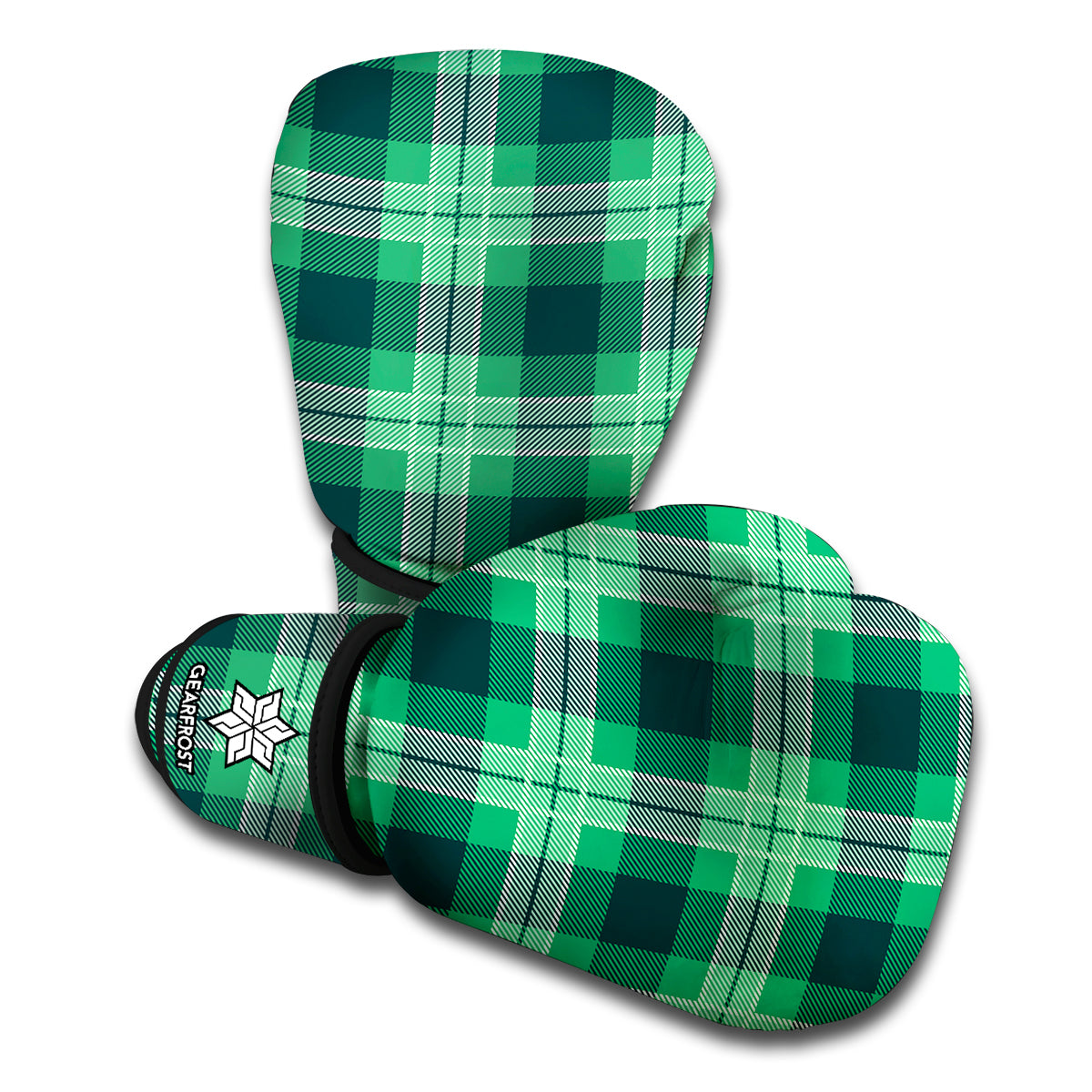 St. Patrick's Day Tartan Print Boxing Gloves