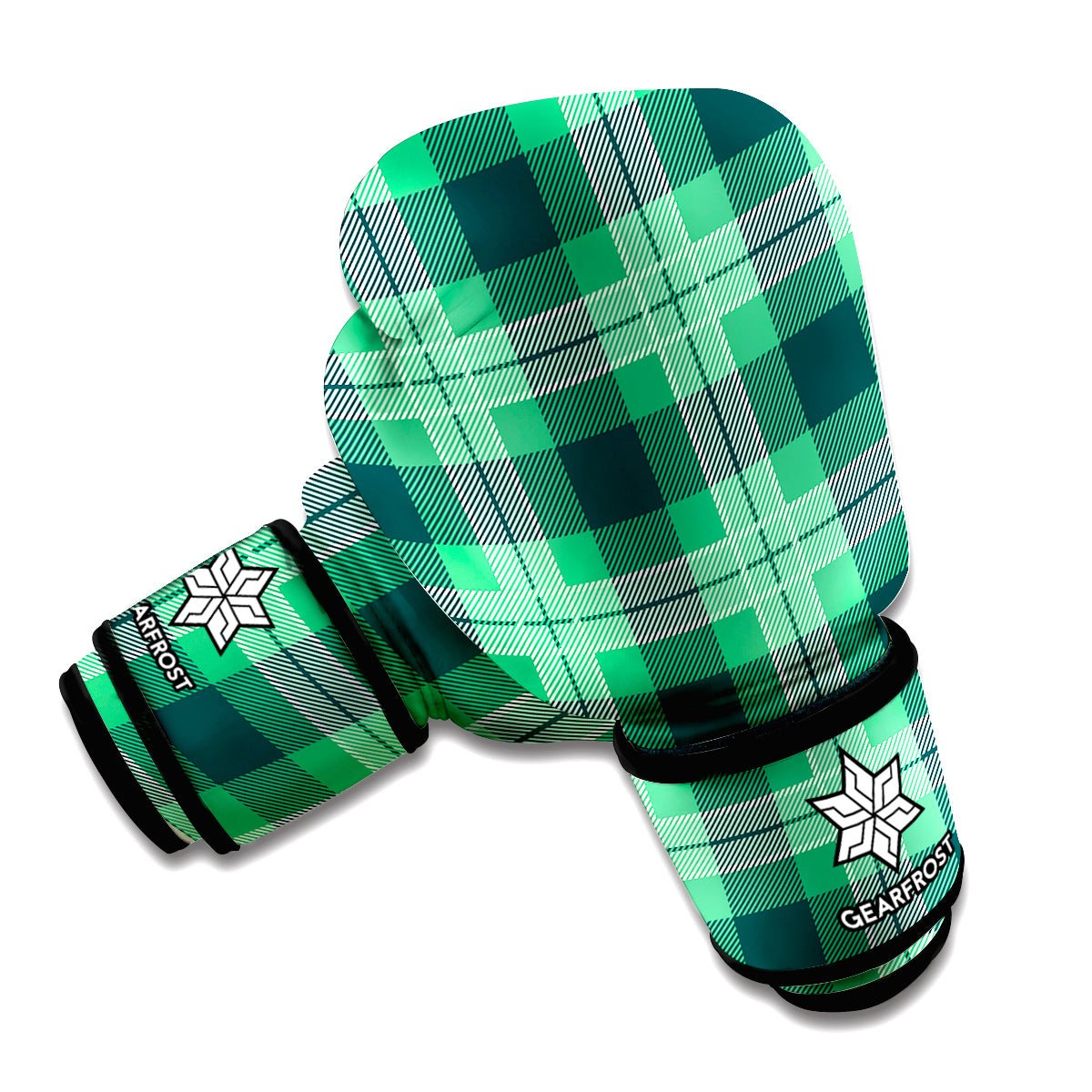 St. Patrick's Day Tartan Print Boxing Gloves