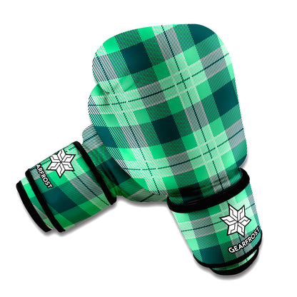 St. Patrick's Day Tartan Print Boxing Gloves