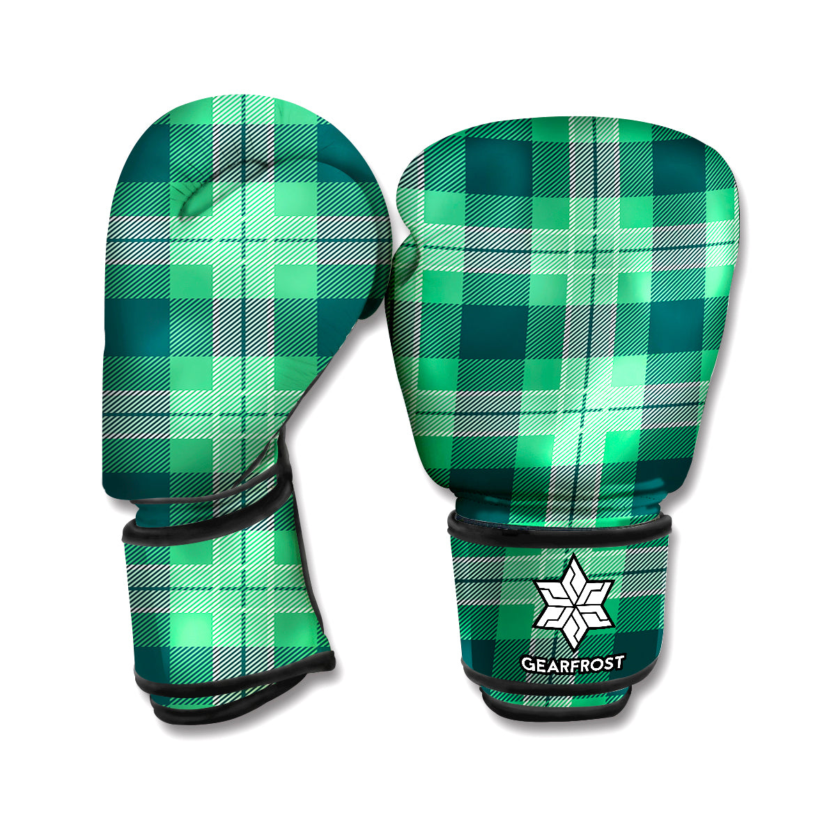 St. Patrick's Day Tartan Print Boxing Gloves