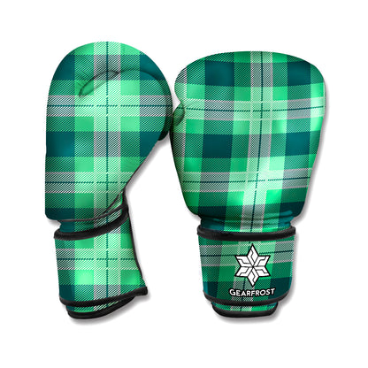 St. Patrick's Day Tartan Print Boxing Gloves