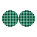 St. Patrick's Day Tartan Print Car Coasters