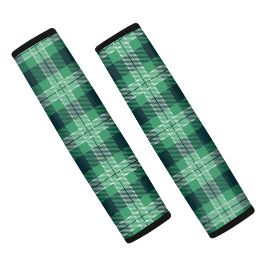 St. Patrick's Day Tartan Print Car Seat Belt Covers