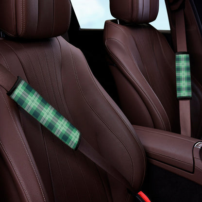 St. Patrick's Day Tartan Print Car Seat Belt Covers