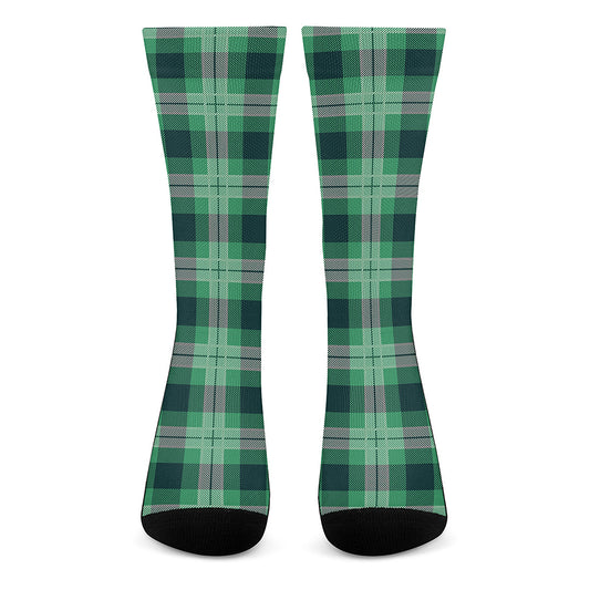 St. Patrick's Day Tartan Print Crew Socks