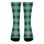 St. Patrick's Day Tartan Print Crew Socks