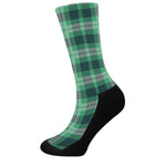 St. Patrick's Day Tartan Print Crew Socks
