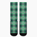 St. Patrick's Day Tartan Print Crew Socks