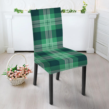 St. Patrick's Day Tartan Print Dining Chair Slipcover