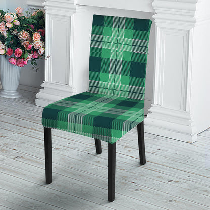 St. Patrick's Day Tartan Print Dining Chair Slipcover