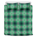 St. Patrick's Day Tartan Print Duvet Cover Bedding Set