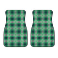 St. Patrick's Day Tartan Print Front Car Floor Mats